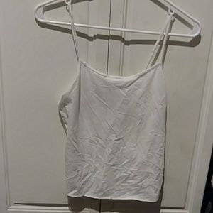 cropped white tank top